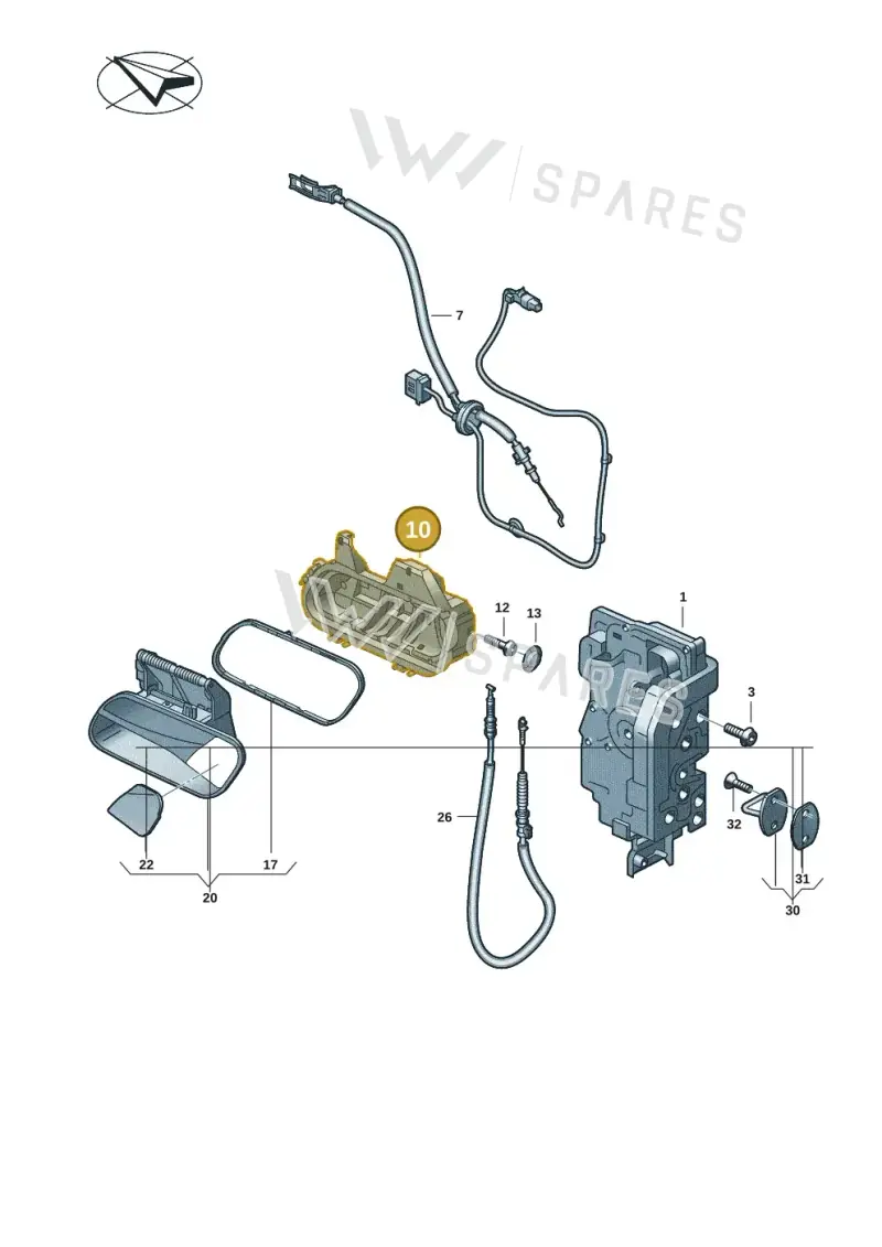 11A837811G — Volkswagen ID.4 Pro (2020-2023) diagram 11a837000, position 10