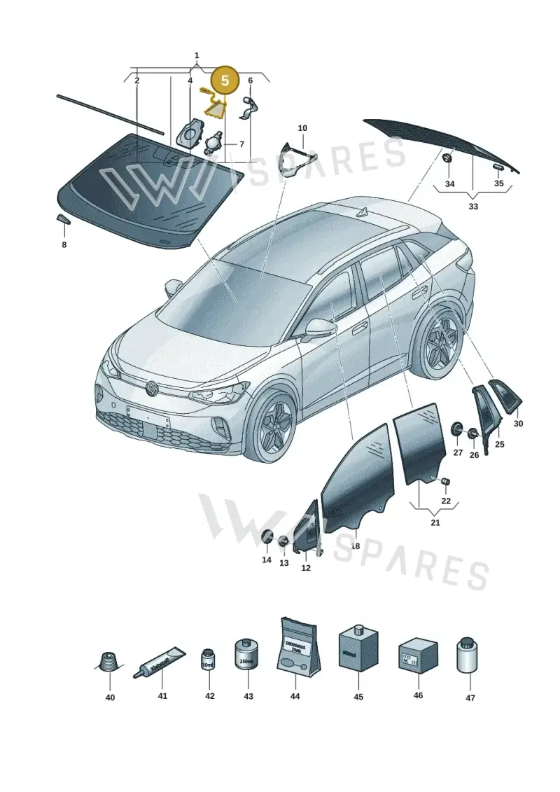 11A862505 — Volkswagen ID.4 (2020-2025) diagram 11a845000, position 5