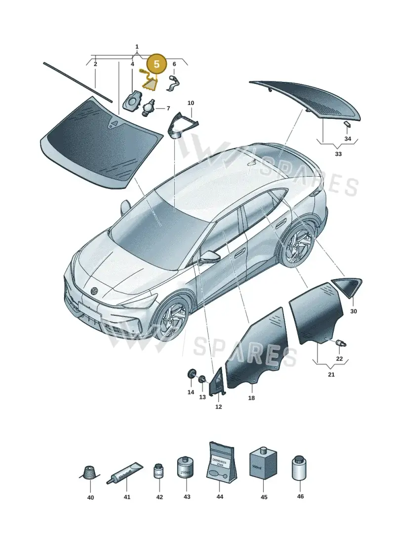 11A862505 — Volkswagen ID.UNYX (2024-) diagram 11h845000, position 5