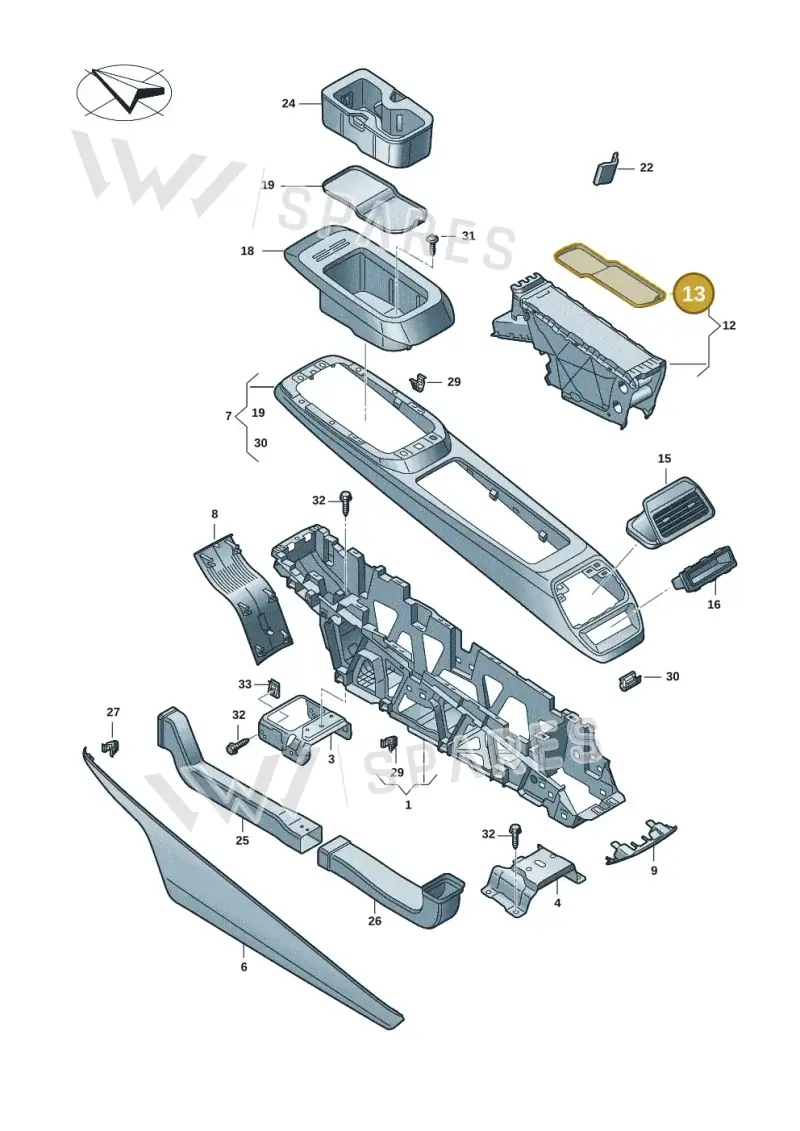 11A863417A — Volkswagen ID.4 Pro (2020-2023) diagram 11a863050, position 13