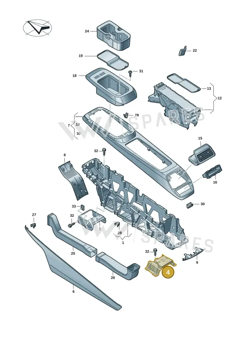 11A863525 — Volkswagen ID.4 Pro (2020-2023) diagram 11a863050, position 4