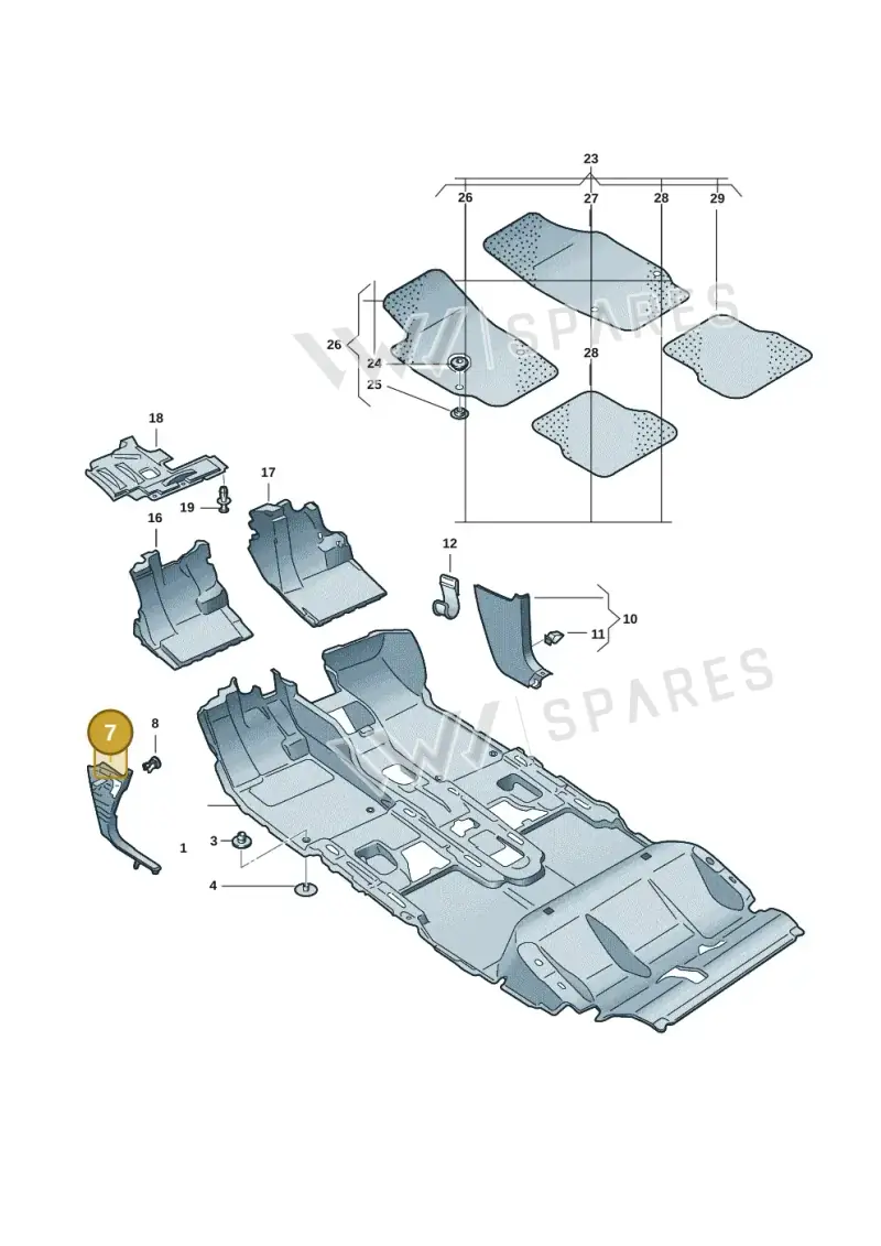 11B863483B4PK — Volkswagen ID.4 Pro (2020-2023) diagram 11a863000, position 7