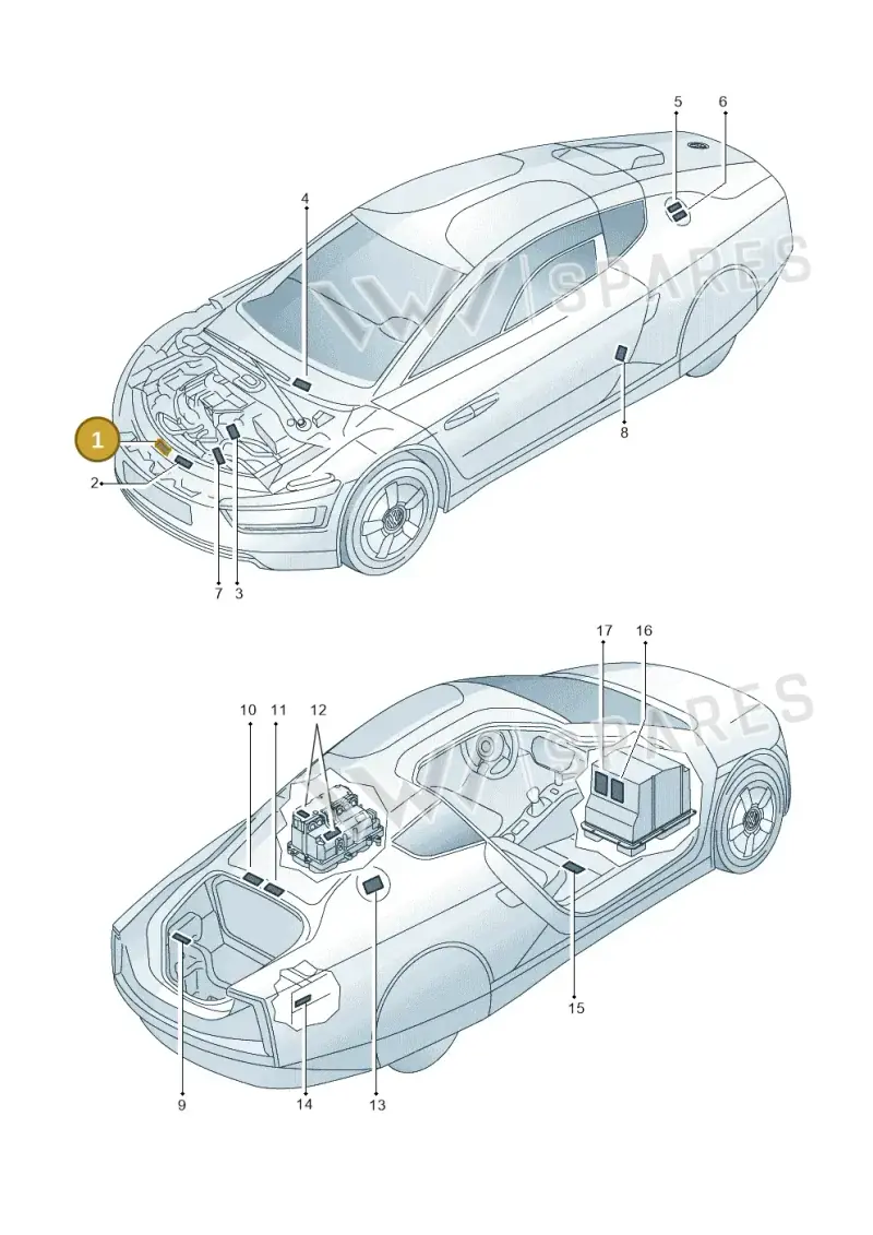 12E010002 — Volkswagen 6Z3 platform diagram 760010000, position 1