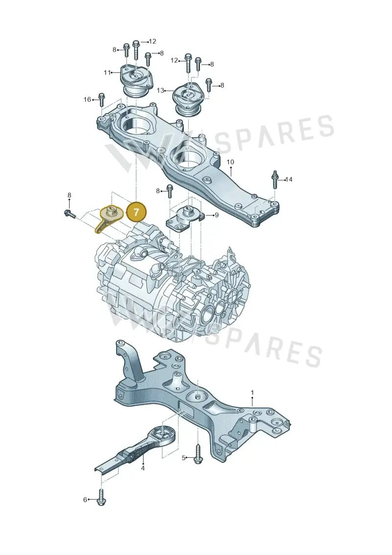12E199118 — Volkswagen E-up! (2016-2023) diagram 899199000, position 7