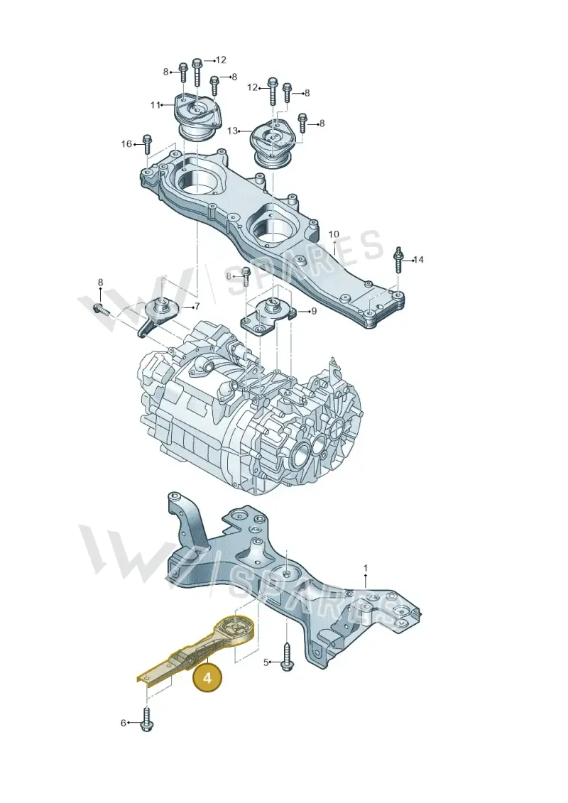 12E199851B — Volkswagen E-up! (2016-2023) diagram 899199000, position 4