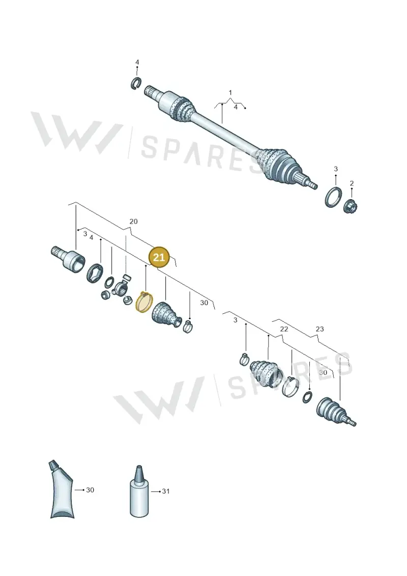 12E498201A — Volkswagen E-up! (2016-2023) diagram 892407200, position 21
