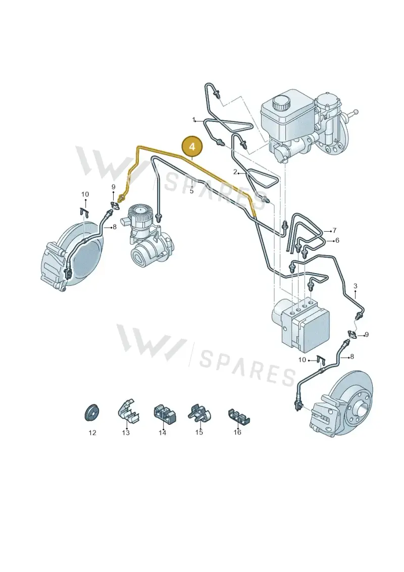 12E614724 — Volkswagen E-up! (2016-2023) diagram 772611200, position 4