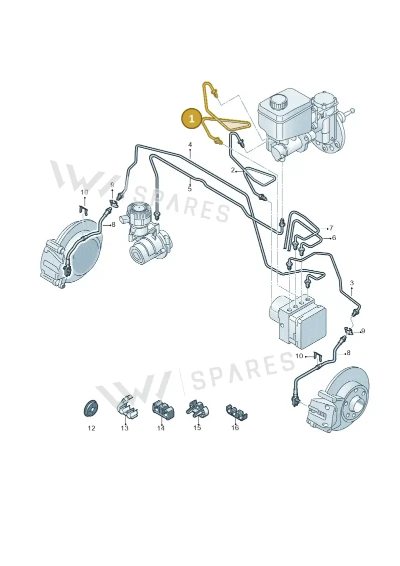 12E614739 — Volkswagen E-up! (2016-2023) diagram 772611200, position 1