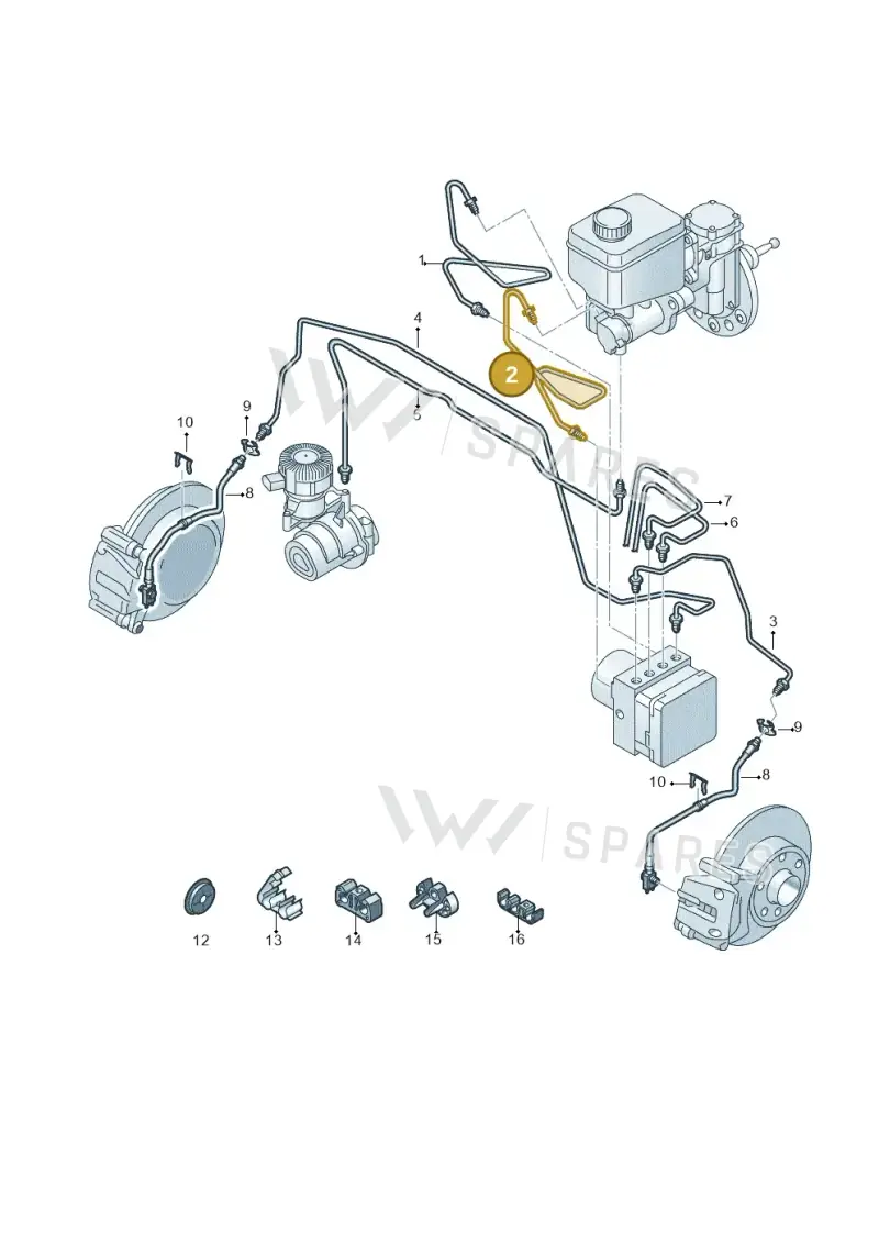12E614740 — Volkswagen E-up! (2016-2023) diagram 772611200, position 2