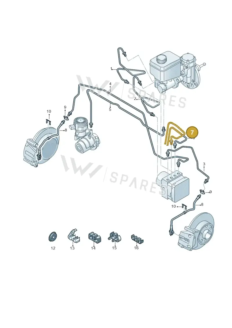 12E614742 — Volkswagen E-up! (2016-2023) diagram 772611200, position 7