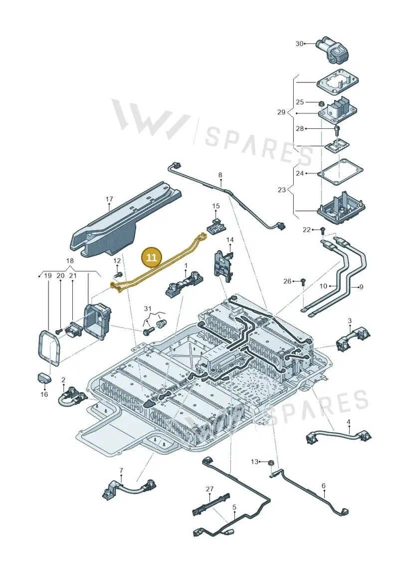 12E915154M — Volkswagen E-up! (2016-2023) diagram 899915075, position 11
