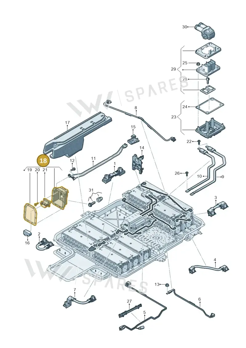 12E915699N — Volkswagen E-up! (2016-2023) diagram 899915075, position 18