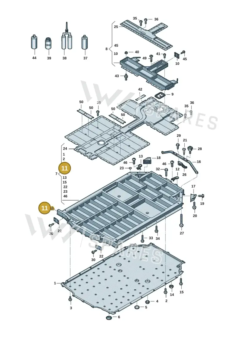 12E915754 — Audi RS e-tron GT (2020-2025) diagram 4j1915520, position 11
