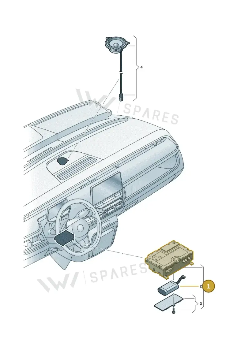14A035285A — Volkswagen ID.Buzz (2022-) diagram 15a035600, position 1