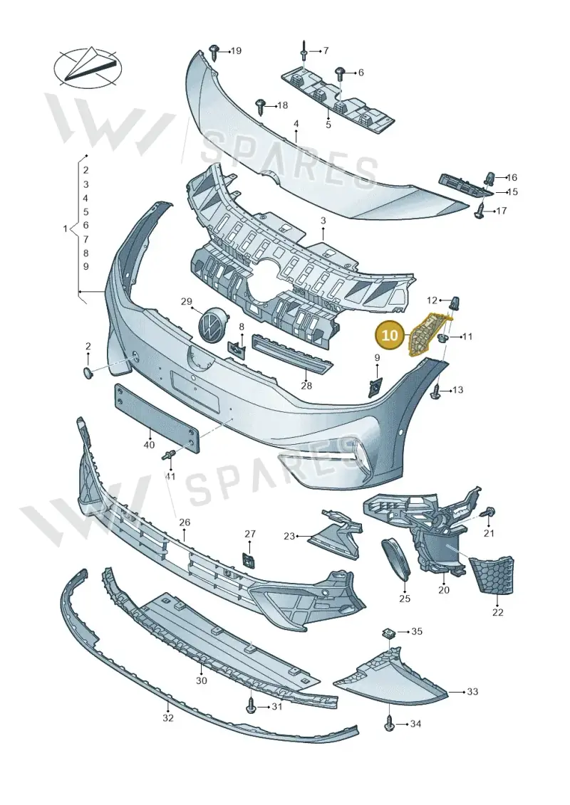 14A807049 — Volkswagen ID.7 Limousine Pro (2023-) diagram 14b807011, position 10