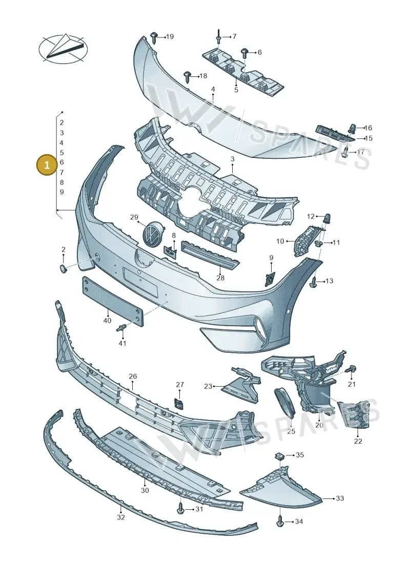 14A807217FGRU — Volkswagen ID.7 (2023-2025) diagram 14b807011, position 1