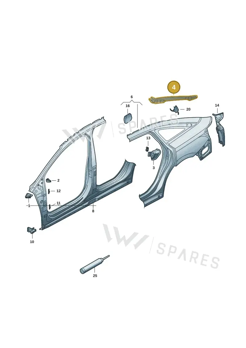 14A809642 — Volkswagen ID.7 Limousine Pro (2023-) diagram 14b809200, position 4