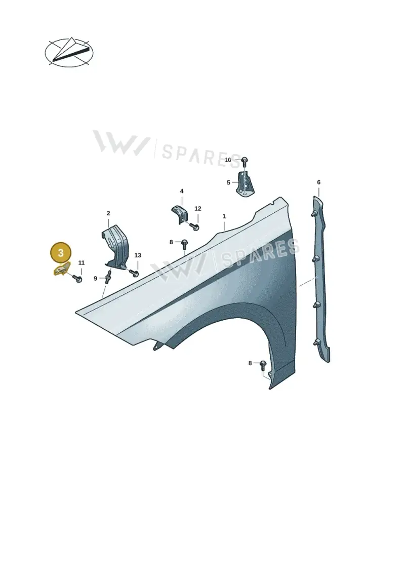 14A821152 — Volkswagen ID.7 Limousine Pro (2023-) diagram 14b821000, position 3