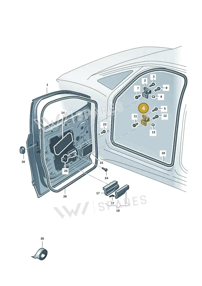 14A831402 — Volkswagen ID.7 Limousine Pro (2023-) diagram 14b831000, position 4