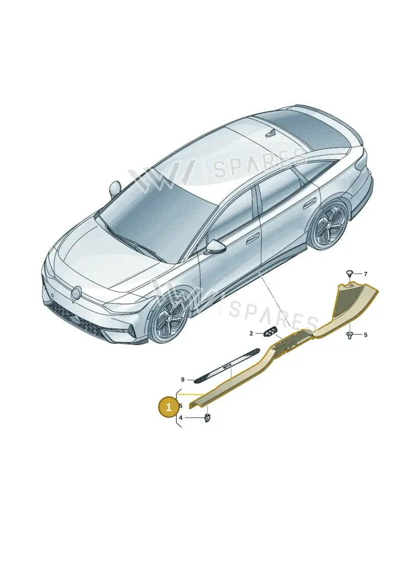 14A853372A4PK — Volkswagen ID.7 Limousine Pro (2023-) diagram 14b853100, position 1
