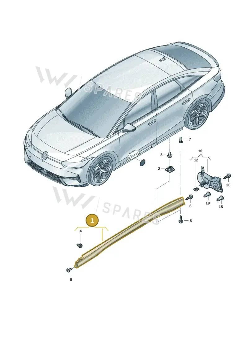 14A853856A041 — Volkswagen ID.7 Limousine Pro (2023-) diagram 14b853150, position 1