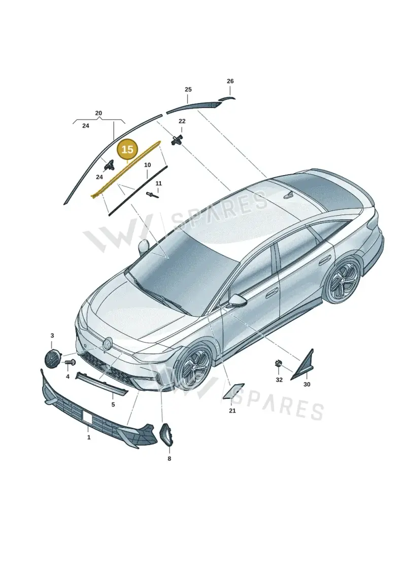 14A8543285AP — Volkswagen ID.7 Limousine Pro (2023-) diagram 14b853000, position 15