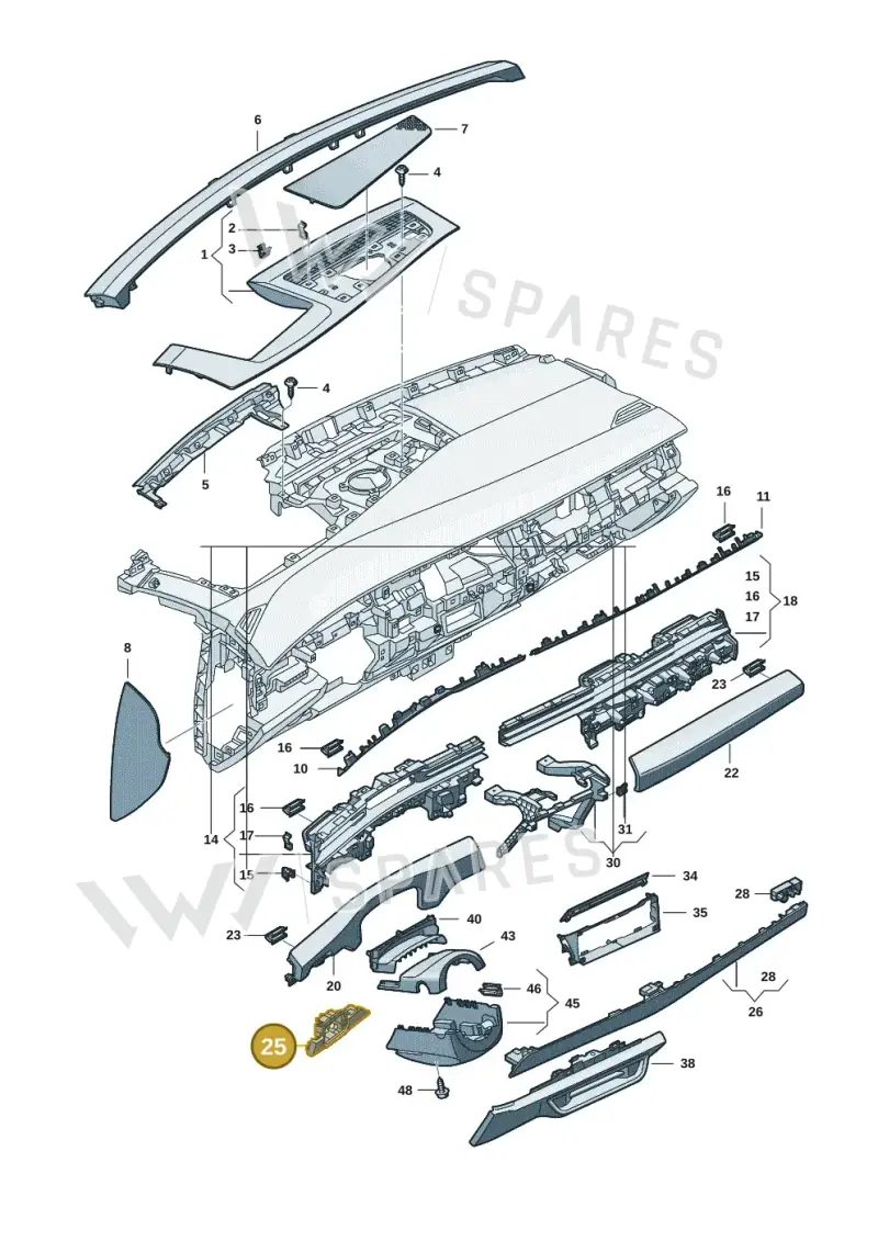 14A858365G6KP — Volkswagen ID.7 Limousine Pro (2023-) diagram 14b857100, position 25