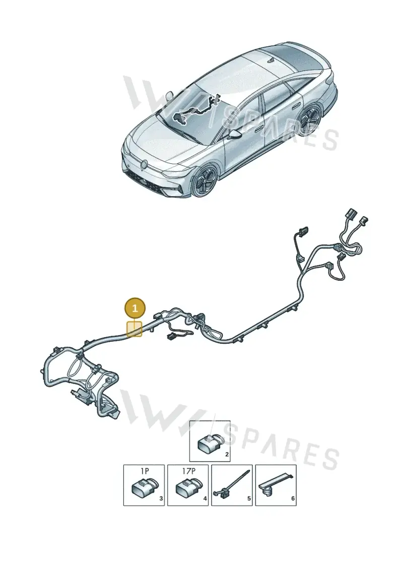 14A971641AE — Volkswagen ID.7 (2023-2025) diagram 14b972170, position 1