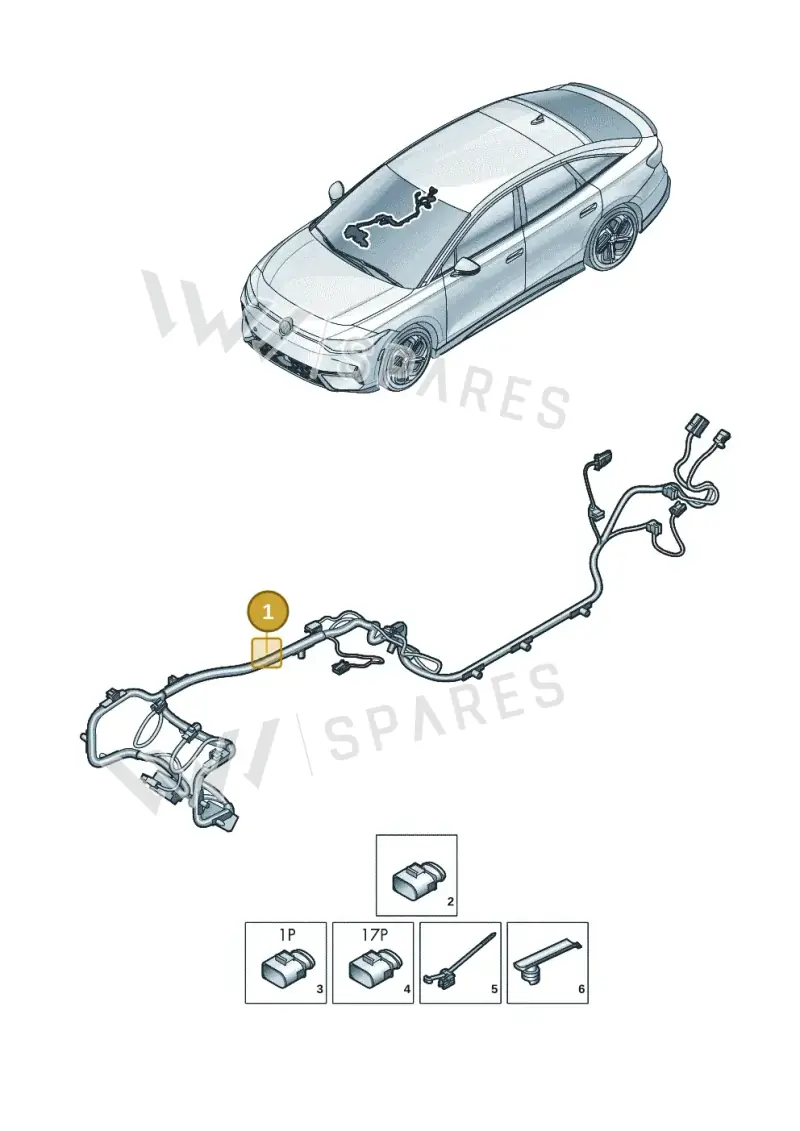14A971641AF — Volkswagen ID.7 (2023-2025) diagram 14b972170, position 1