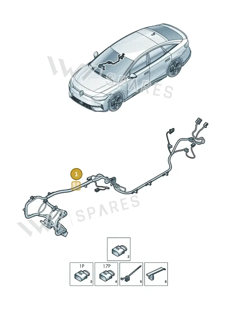 14A971641AJ — Volkswagen ID.7 (2023-2025) diagram 14b972170, position 1