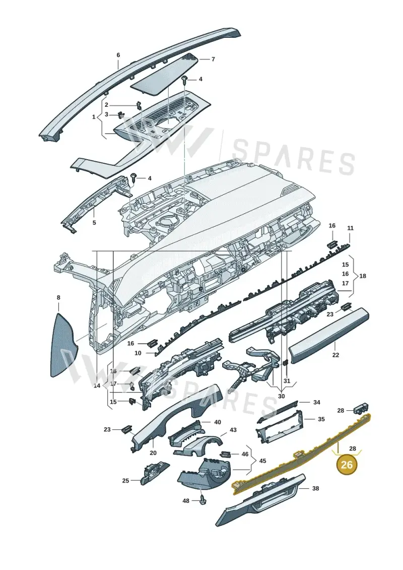 14C858365E6KP — Volkswagen ID.7 (2023-2025) diagram 14b857100, position 26