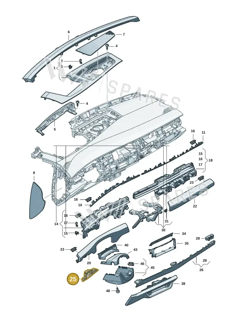 14C858366D6KP — Volkswagen ID.7 Limousine Pro (2023-) diagram 14b857100, position 25