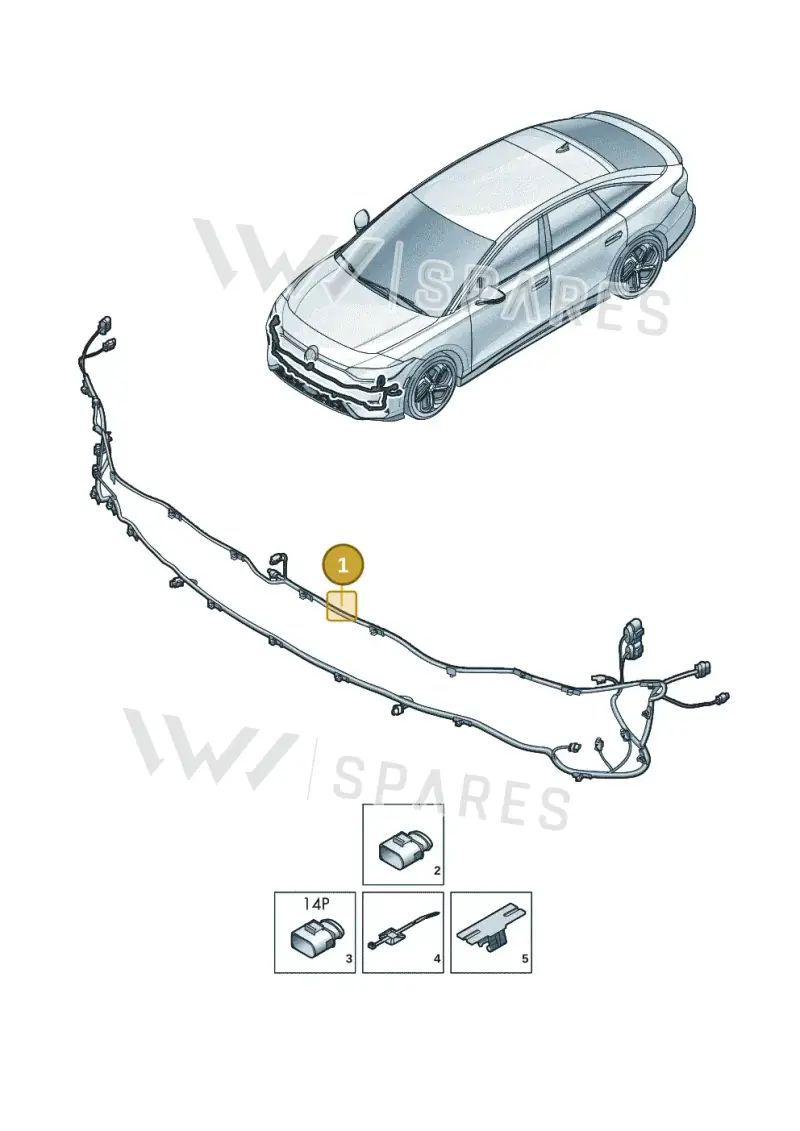 14C971095L — Volkswagen ID.7 (2023-2025) diagram 14b971000, position 1
