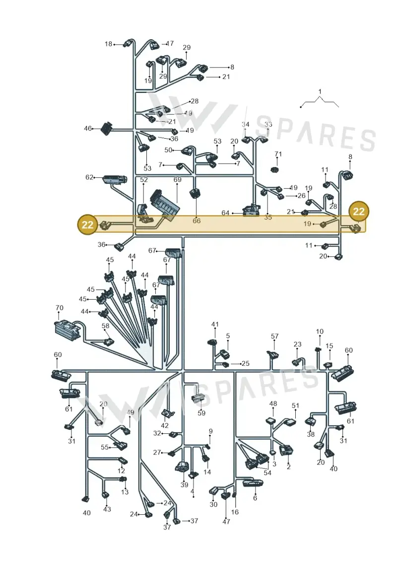 161941165 — Volkswagen Up! 1.0 TSI (2013-2017) diagram 559971800, position 22