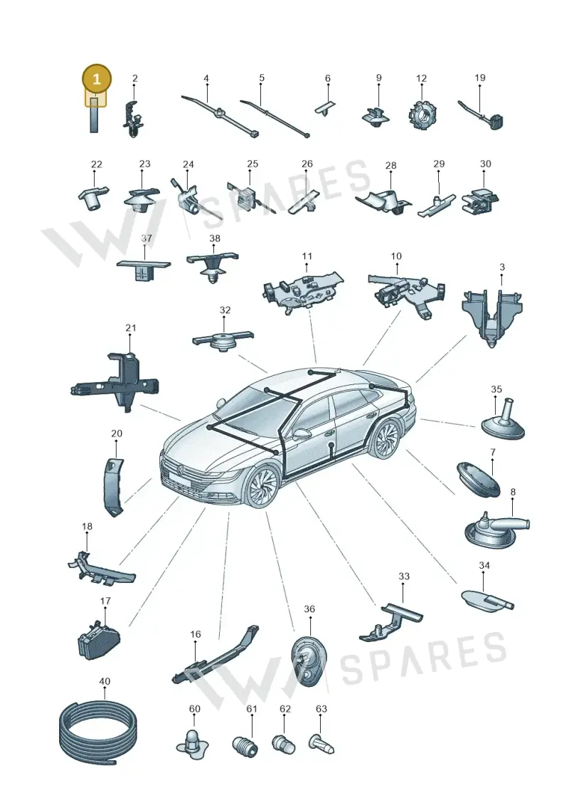 171035518B — Volkswagen Arteon (2017-2023) diagram 828971920, position 1
