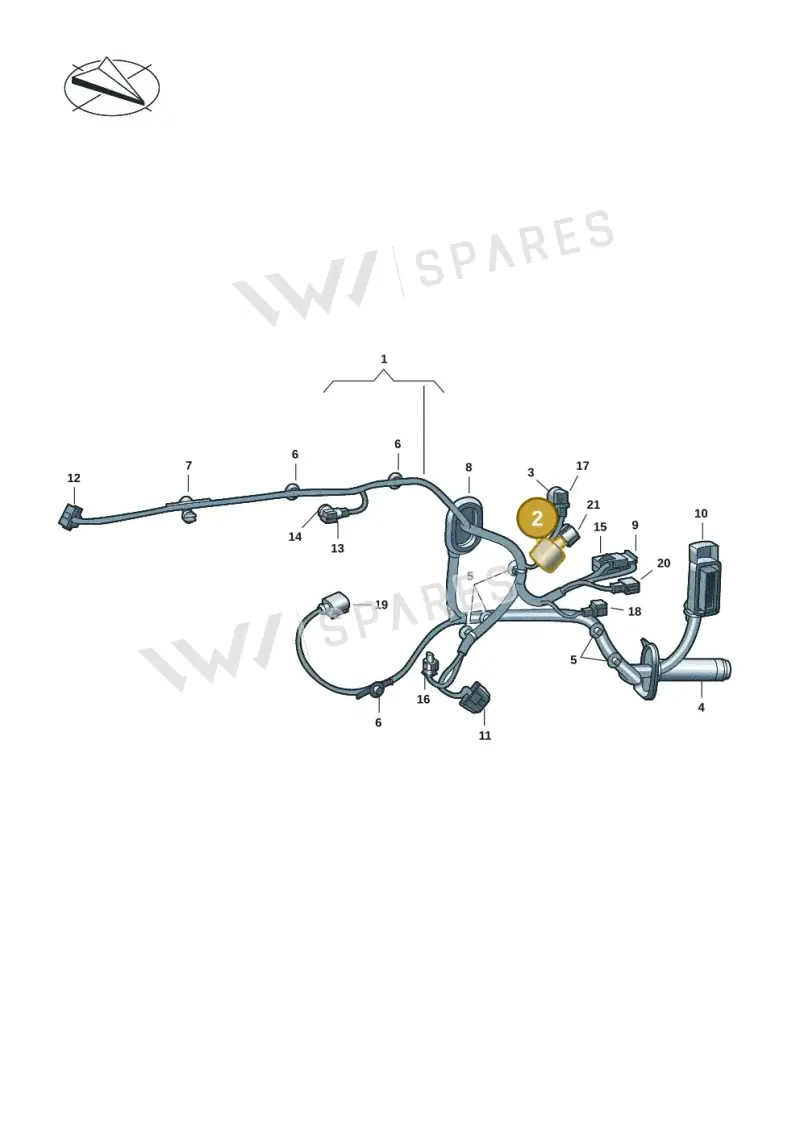 171035518 — Volkswagen Multivan (2021-) diagram 7t0972300, position 2