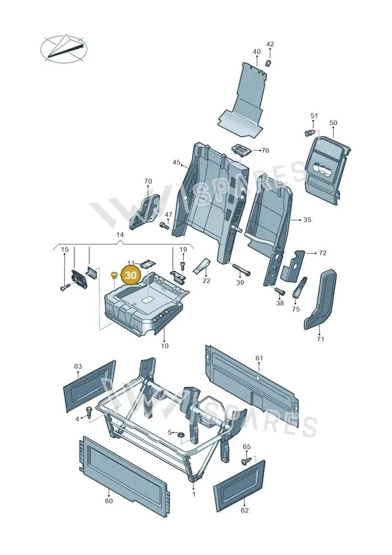 171823395 — Volkswagen E-Crafter 35 (2018-2024) diagram 599881180, position 30