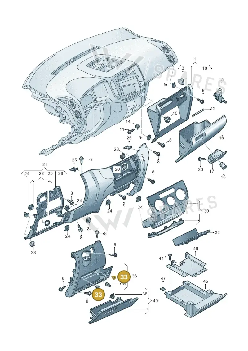 171857145 — Volkswagen Tiguan 4Motion (2011-2018) diagram 634857200, position 33