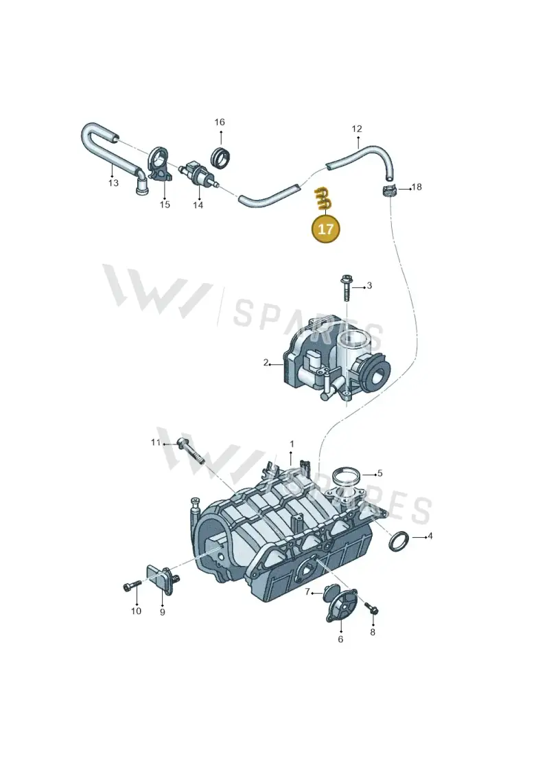 191955980 — Volkswagen Polo (2008-2009) diagram 657133100, position 17
