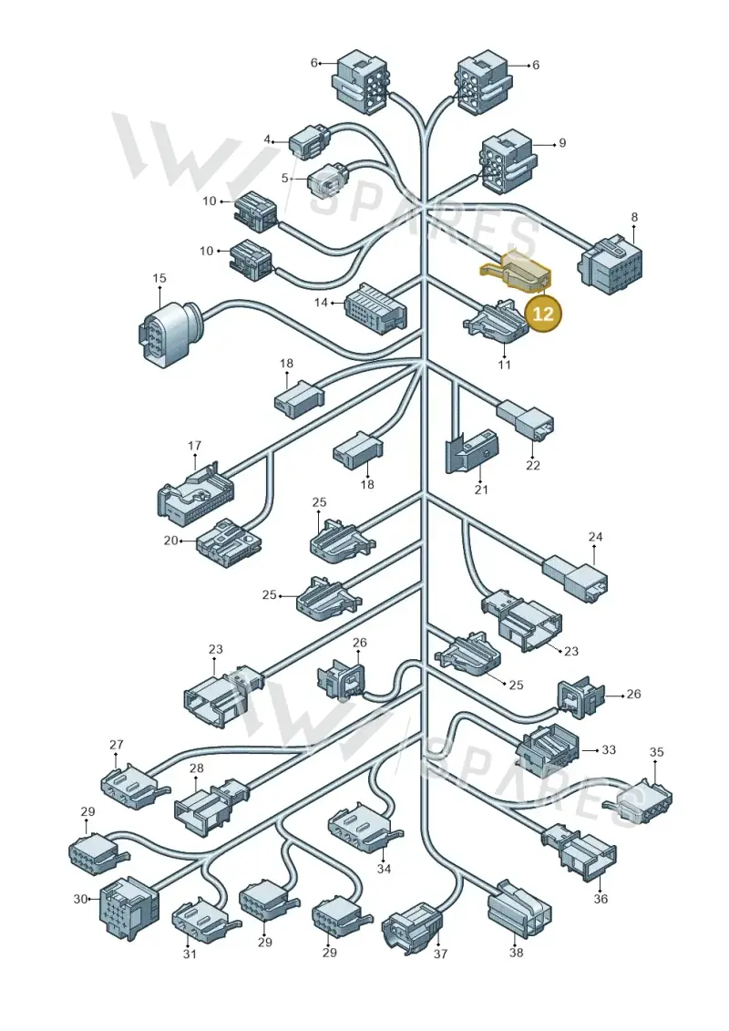 191972701 — Volkswagen Transp. caravelle (2011-2015) diagram 679972810, position 12