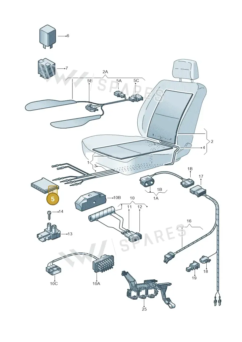 191972733 — SEAT ALHAMBRA (1996-2000) diagram 117963100, position 5