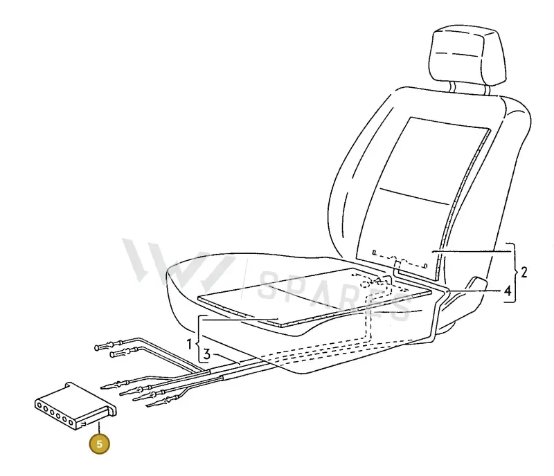 191972733 — Volkswagen POLO CLASSIC/VARIANT (1996-1999) diagram 121963100, position 5