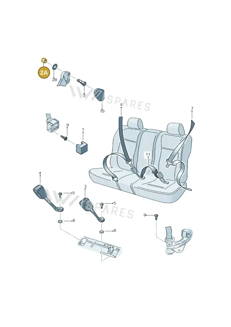 1C0857937 — Volkswagen New Beetle             06> (2005-) diagram 206857700, position 2A