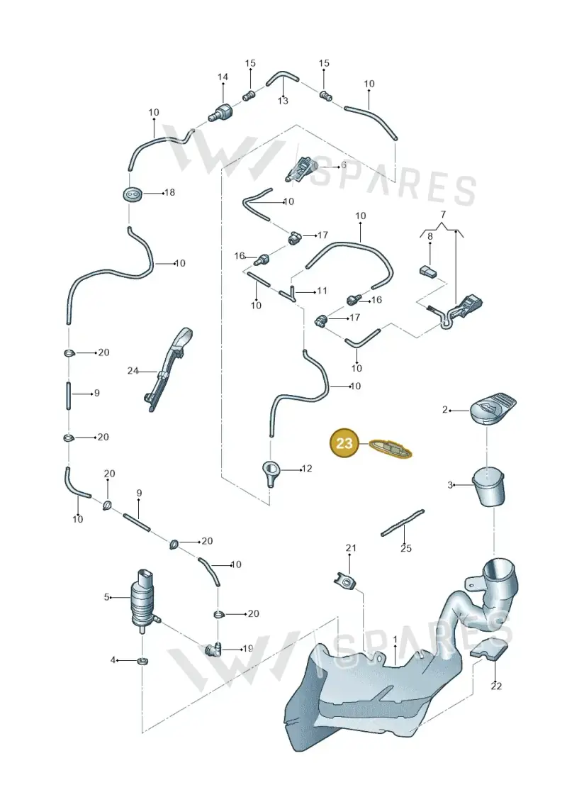 1C0955440 — Volkswagen New Beetle             06> (2005-) diagram 470955100, position 23