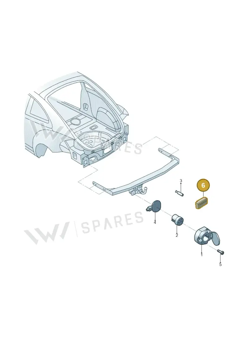 1C0971701 — Volkswagen New Beetle             06> (2005-) diagram 467945550, position 6