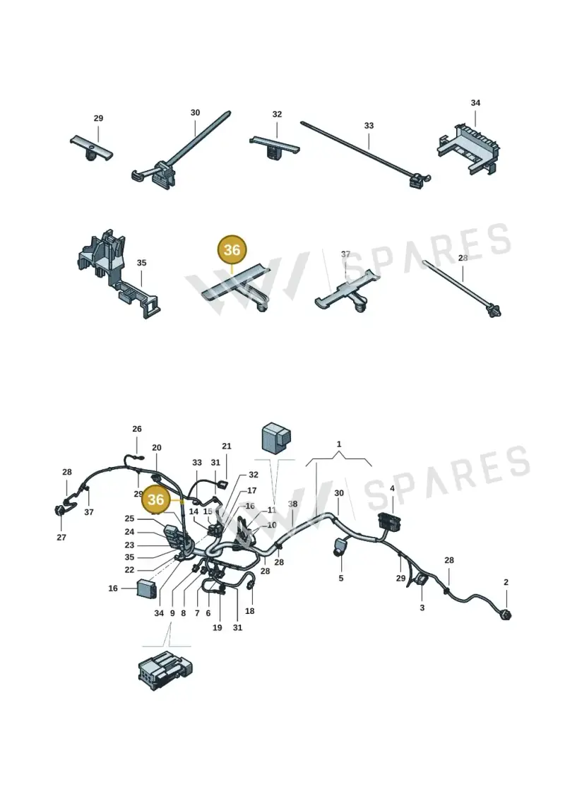 1C0971848C — Volkswagen Amarok twin cab (2022-) diagram 2ha971084, position 36
