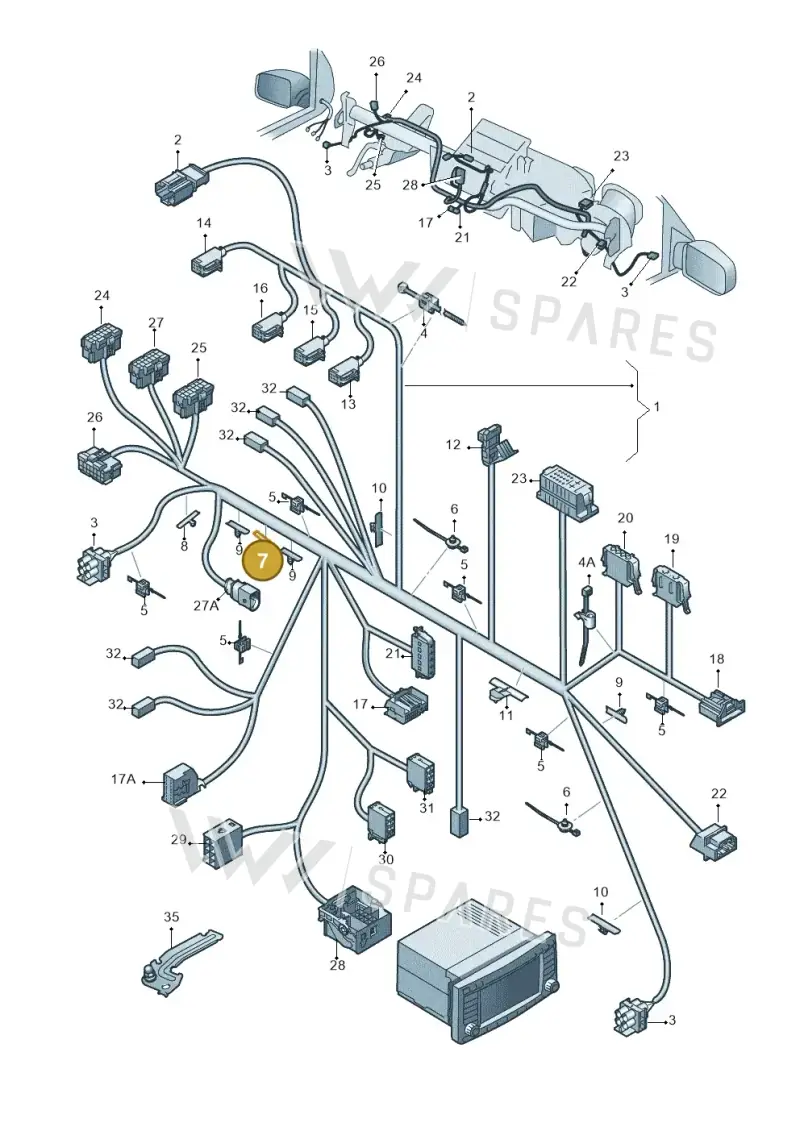1C0971848C — Volkswagen Amarok twin cab (2022-) diagram 683971830, position 7