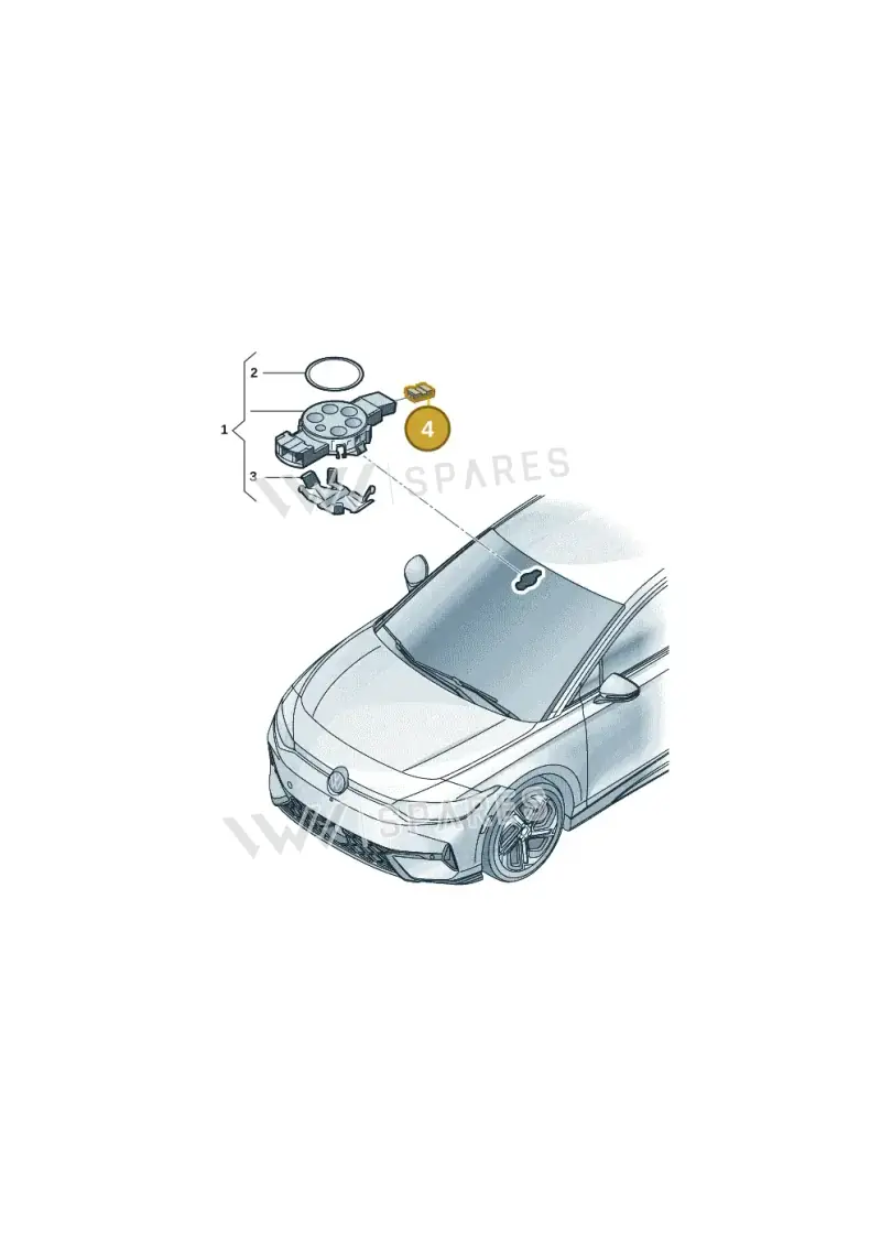 1C0973119B — Volkswagen ID.7 Limousine Pro (2023-) diagram 14b955500, position 4