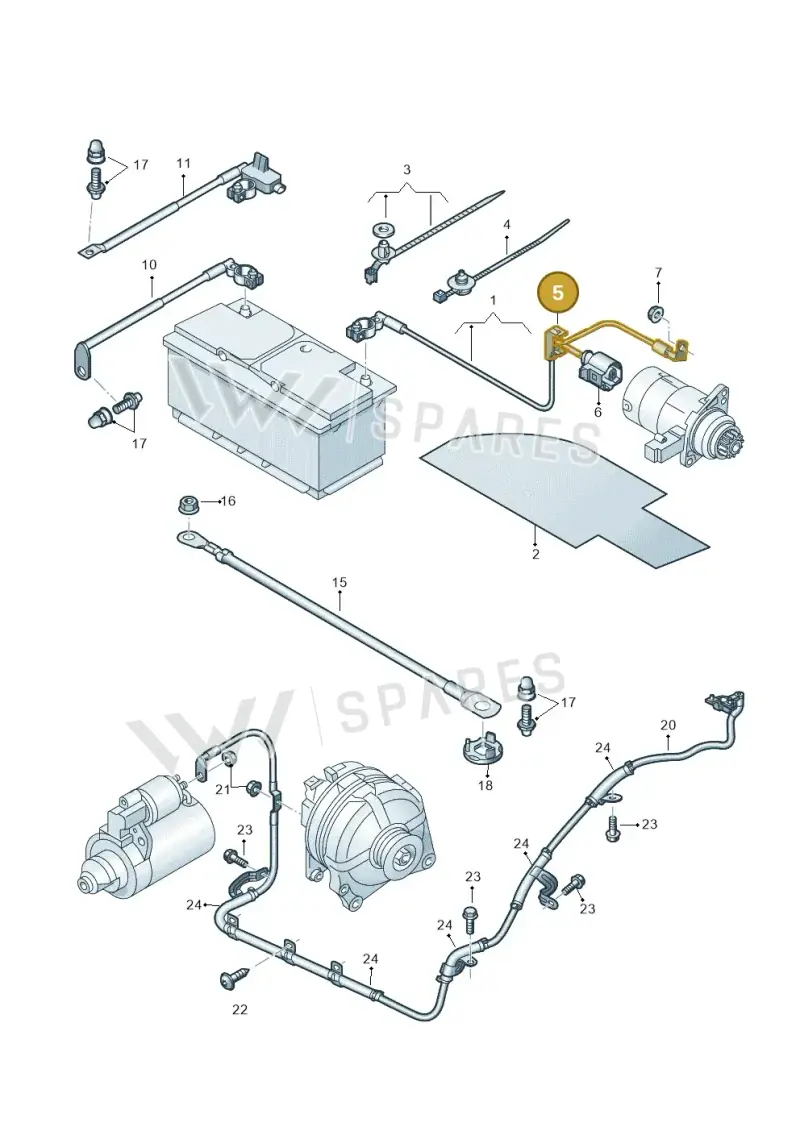 1E0971921 — Volkswagen Amarok twin cab (2022-) diagram 894971010, position 5