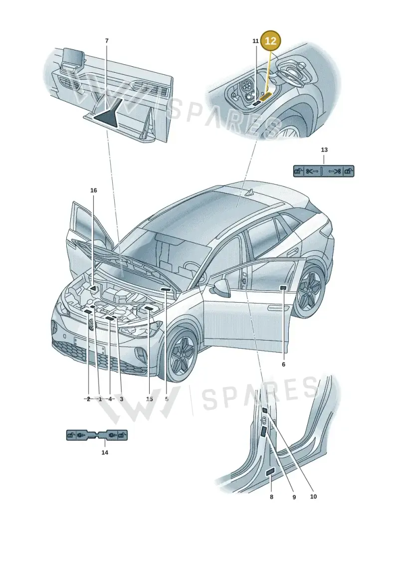 1EA010007 — Volkswagen ID.4 Pro (2020-2023) diagram 11a010000, position 12